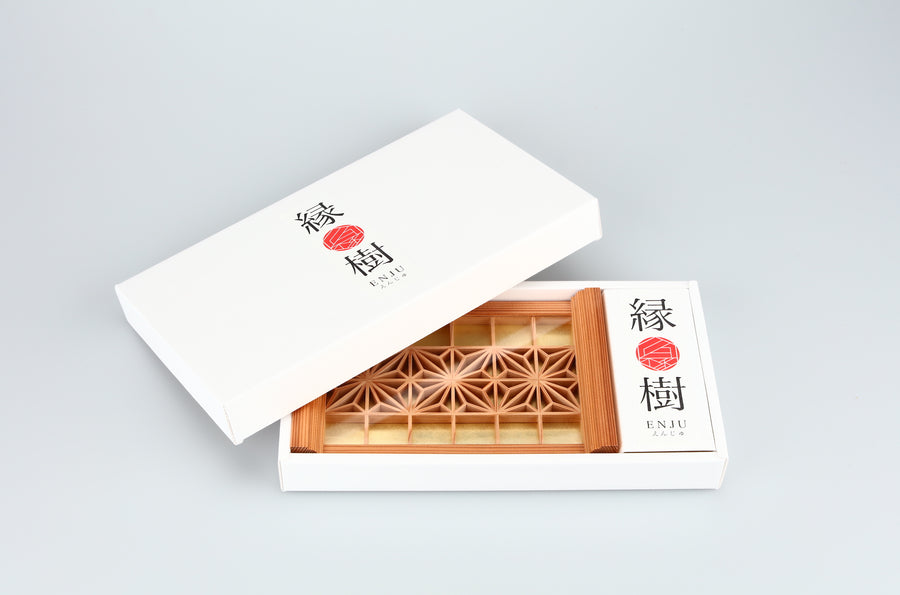 縁起組子　結び 角麻 金